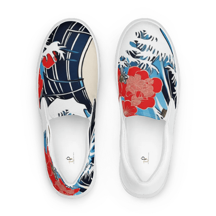 Kanagawa Wave Women's Slip-On Shoes product image (1)