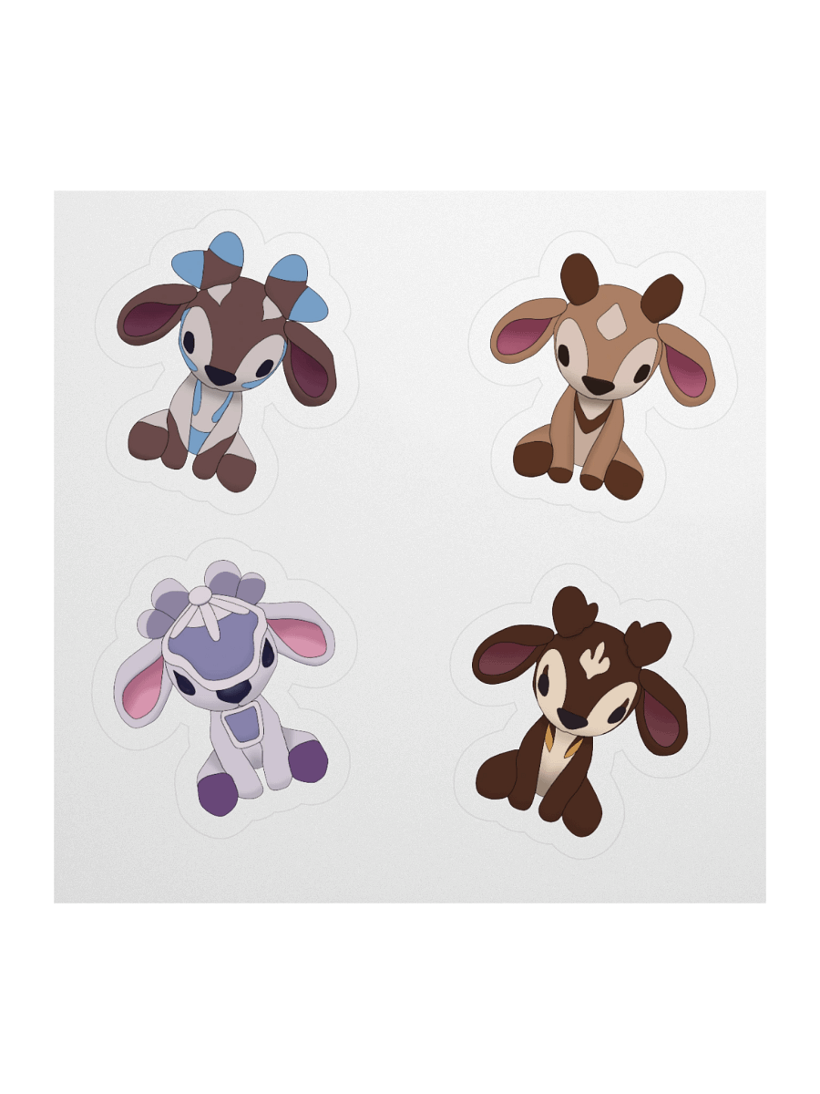 Sernuk Plushies Sticker Pack – Palia-Inspired Cuteness product image (1)