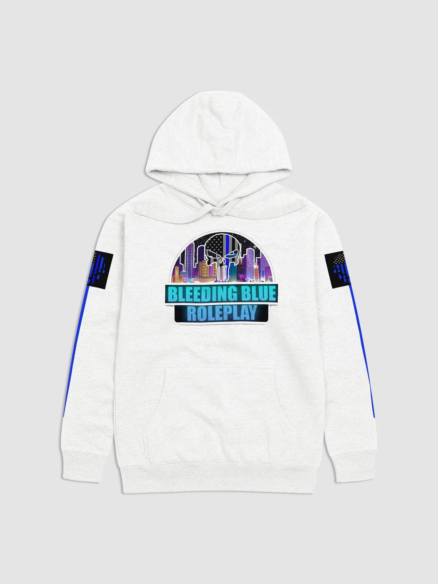 Bleeding Blue RolePlay Hoodie Wht product image (1)