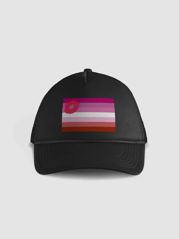 Lipstick Lesbian Pride Flag - Foam Trucker Hat product image (1)