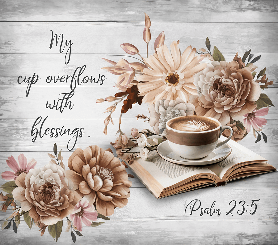 My Cup Overflows with Blessings Tumbler product image (7)