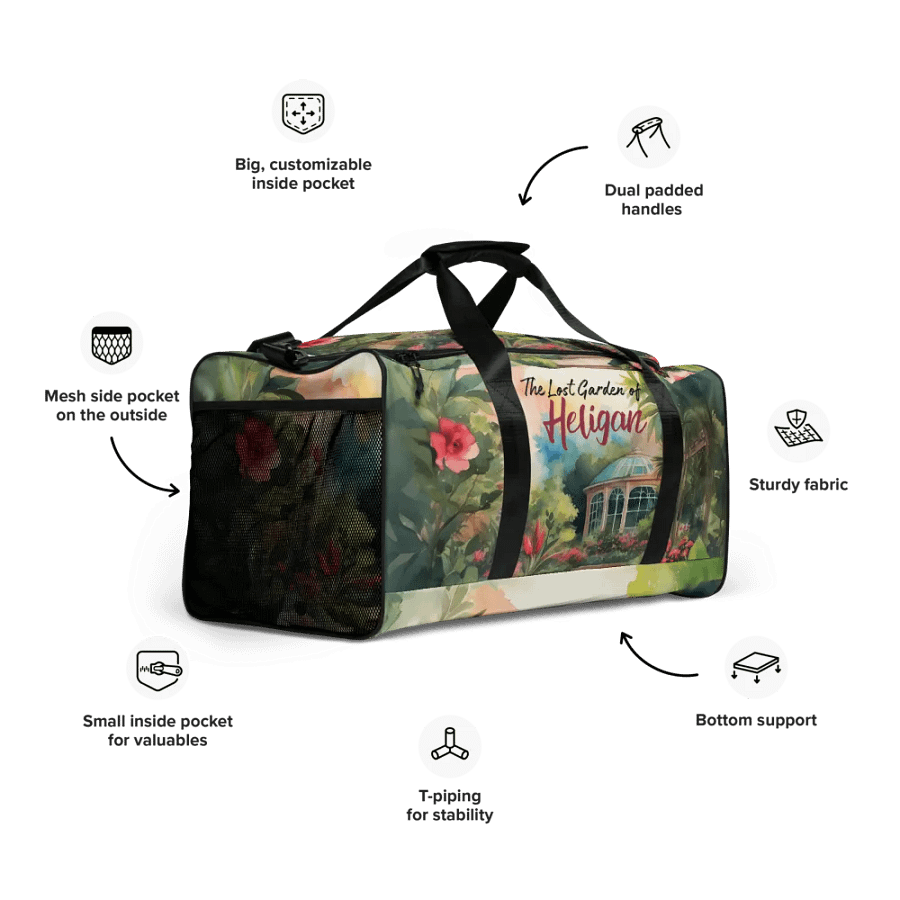 The Lost Garden of Heligan All Over Print Duffel Bag product image (6)