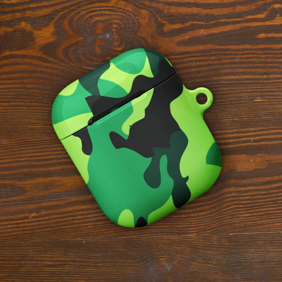 Lime Camo AirPod Case product image (10)