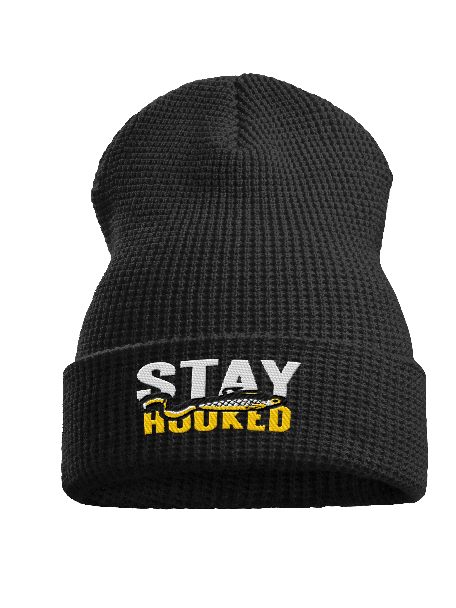 Stay Hooked Waffle Beanie – Predator Angler Edition product image (1)