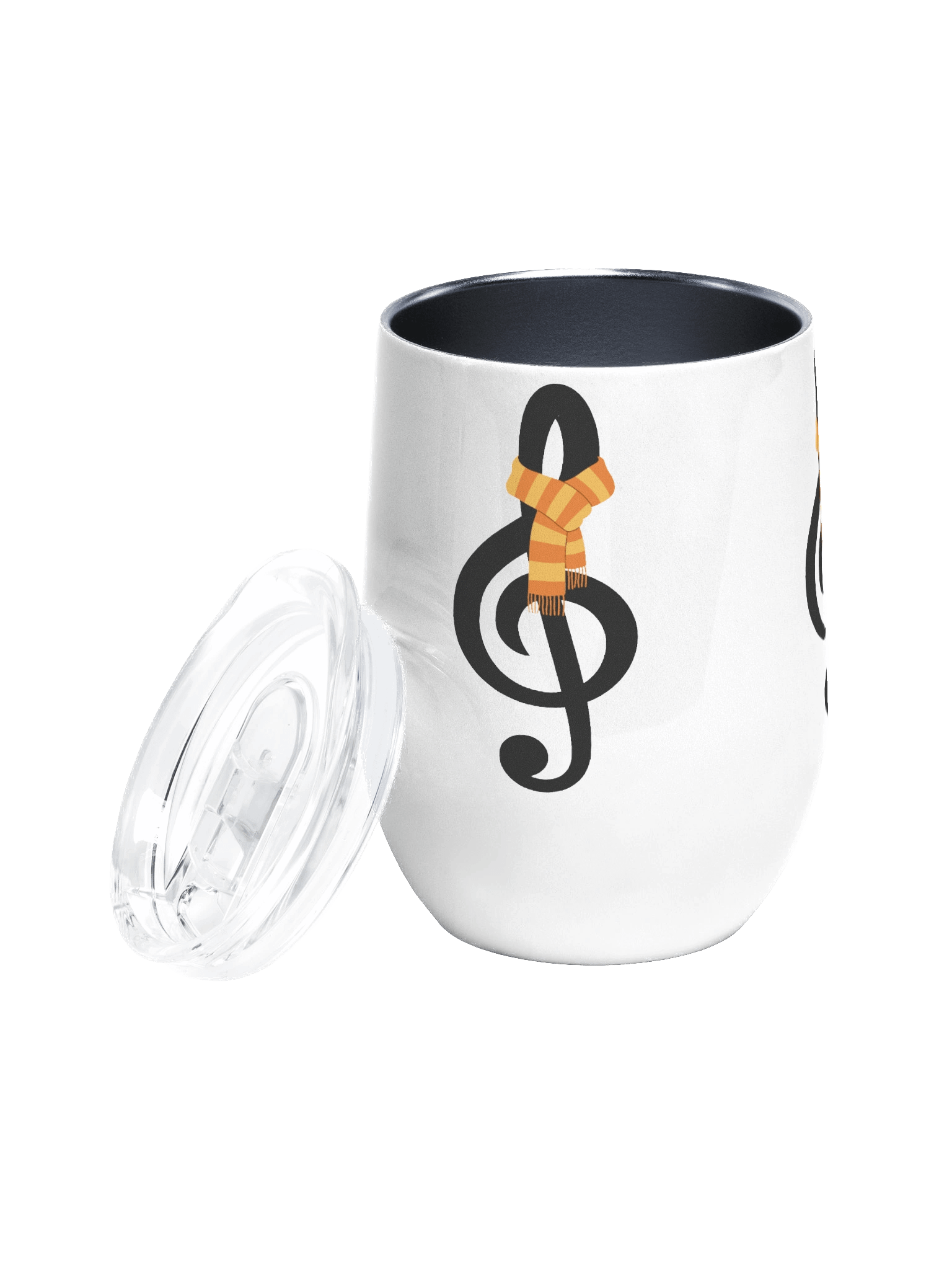 Harmonious Treble Clef Wine Tumbler product image (2)