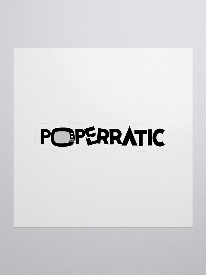 Poperratic Logo Cut Sticker product image (1)