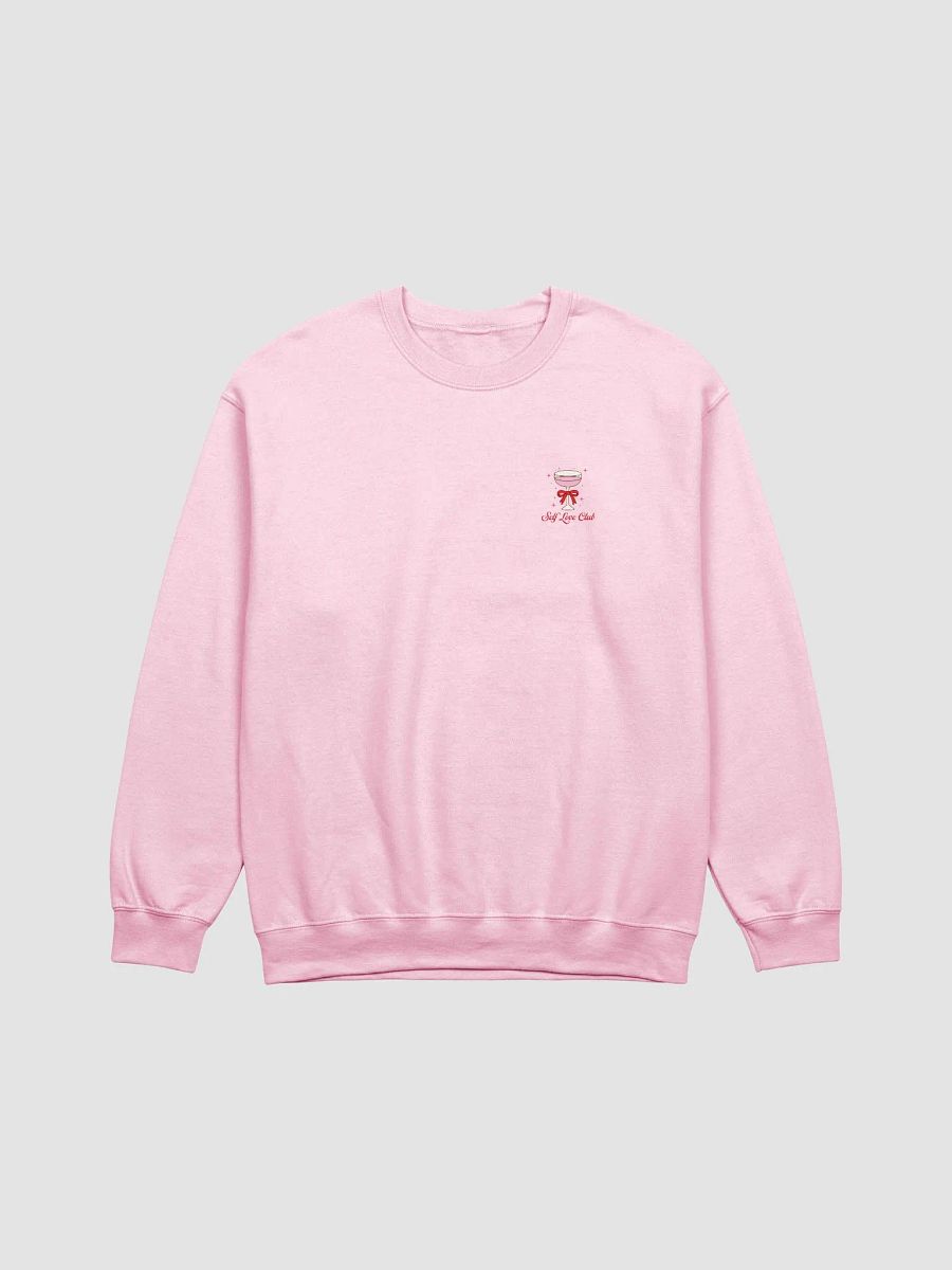 self love club printed crewneck [red lettering] product image (4)