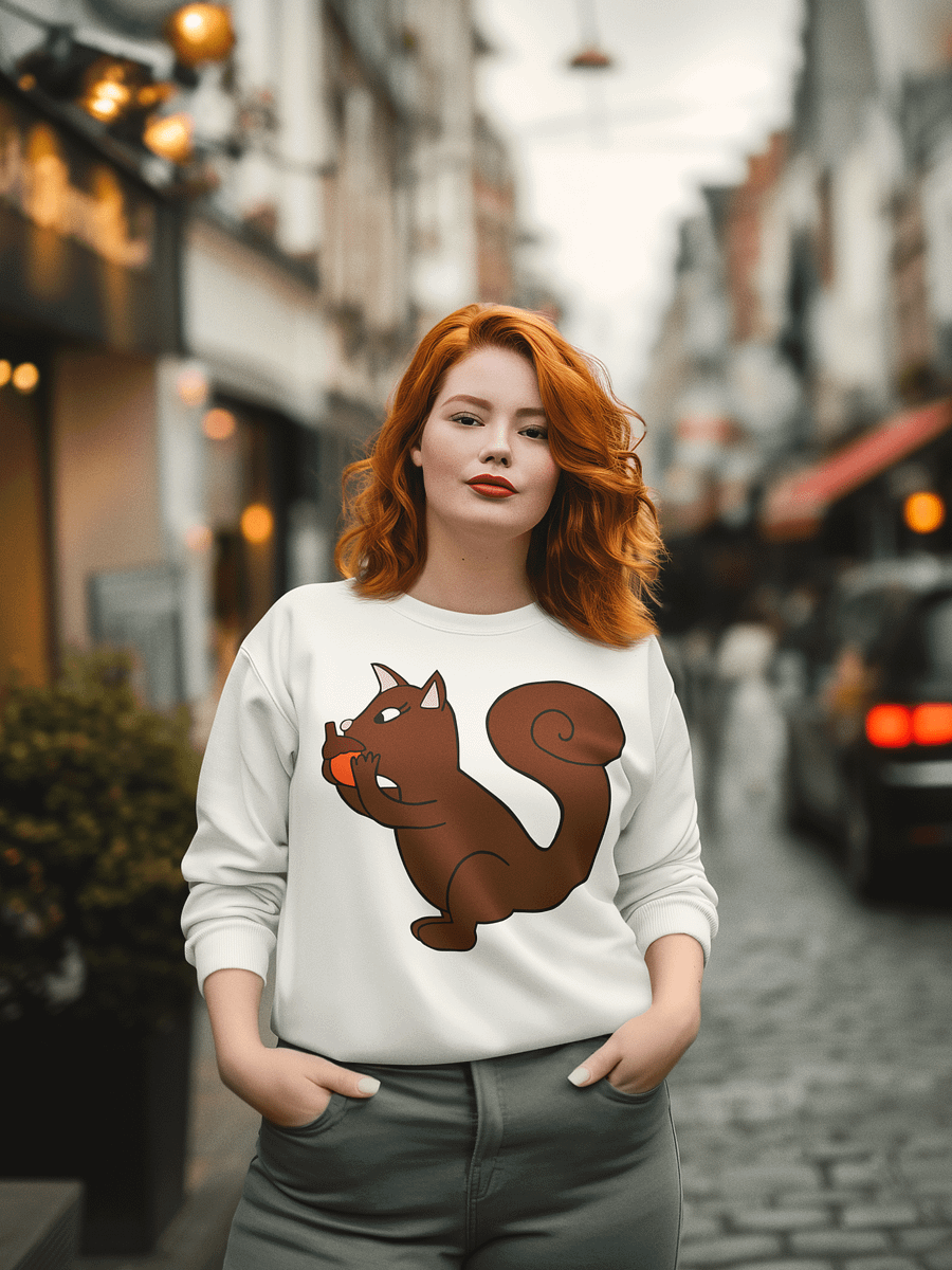 Playful Squirrel Long Sleeve Tee product image (5)
