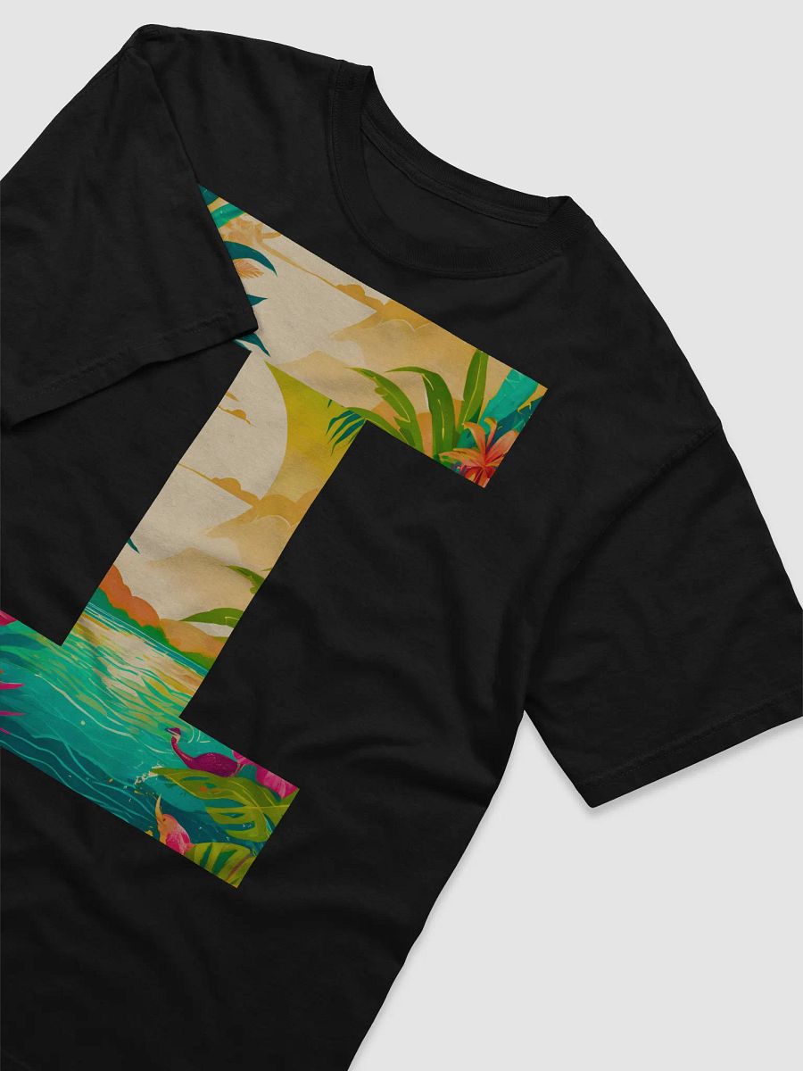 Tropical Sunset Paradise T-Shirt (Letter-I) product image (5)
