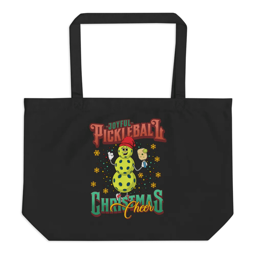 Joyful Pickleball Christmas Cheer Snowman Tote product image (1)