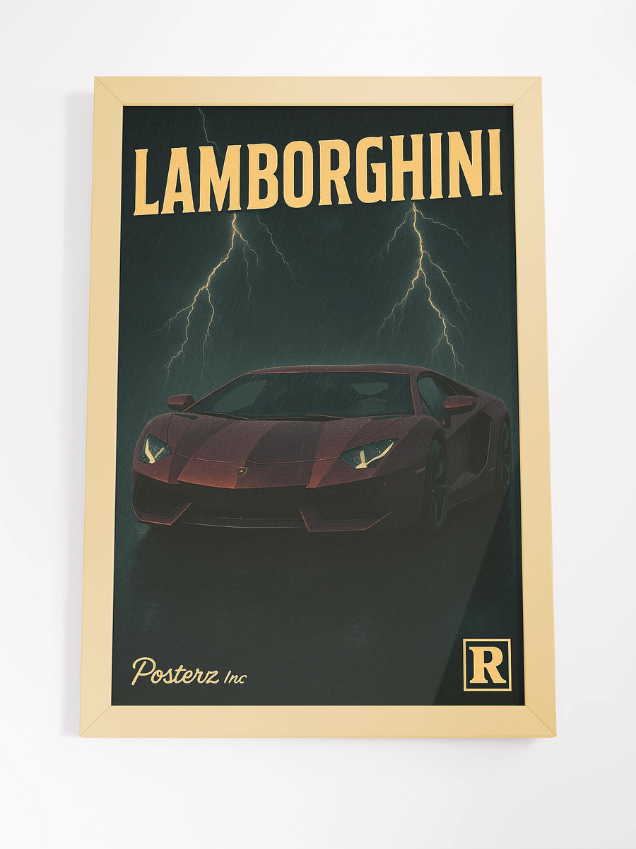 Lambo Thunder Cinematic Speed Poster product image (6)