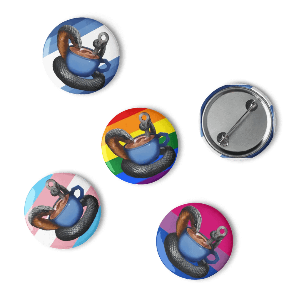 Snek Mug Pride Pins product image (6)