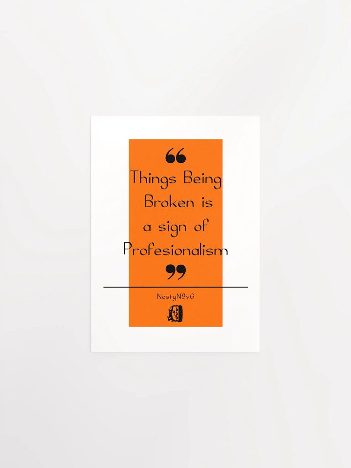 Things Being Broken Inspiration Poster product image (1)