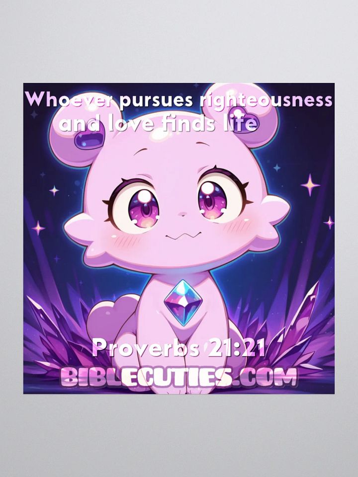 Bible Cuties Vanessa - Whoever pursues righteousness and love finds life product image (1)