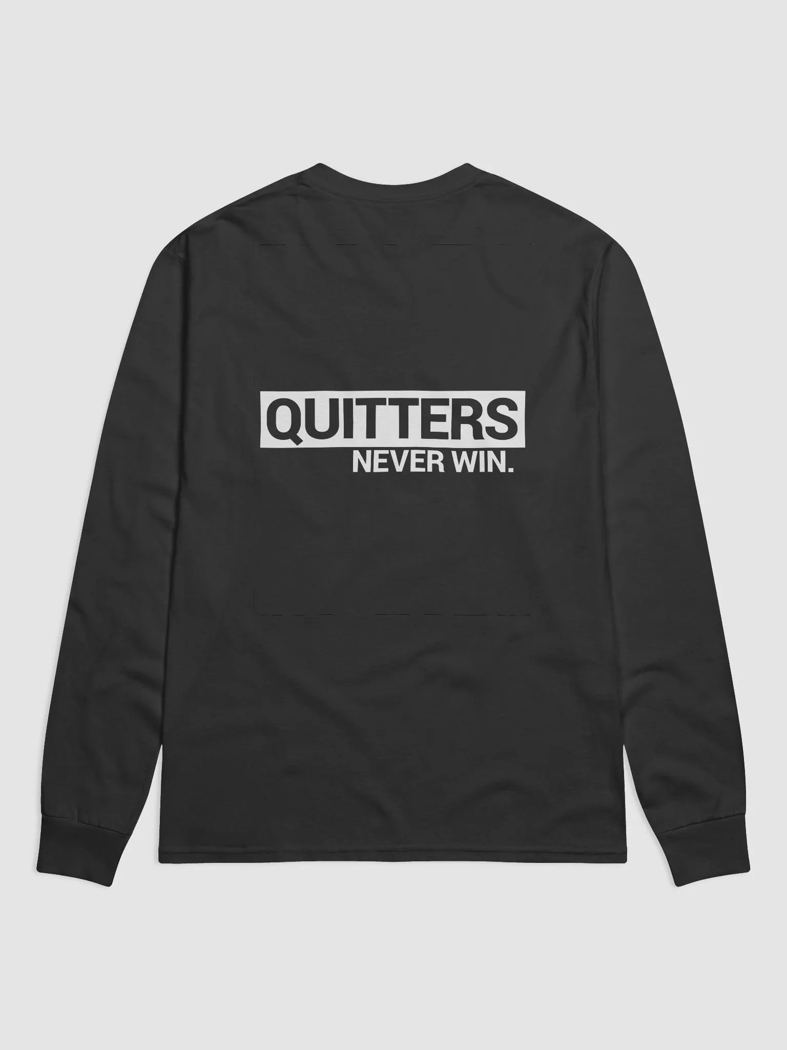Champion Long Sleeve Shirt Winners Never Quit | Quitters Never Win (Think and Grow Rich, Napoleon Hill) product image (2)