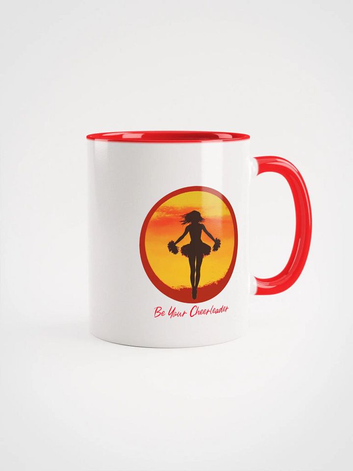 "Be Your Cheerleader" Red and White Mug product image (2)