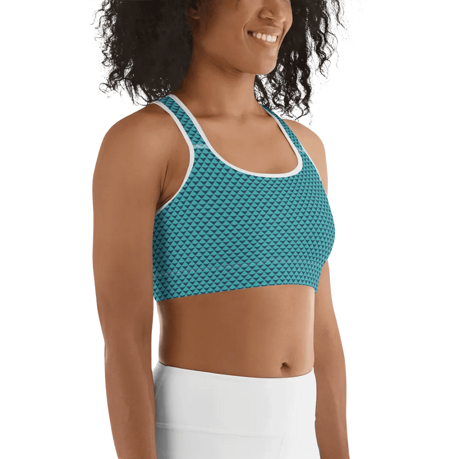 Geometric Waves Sports Bra product image (4)