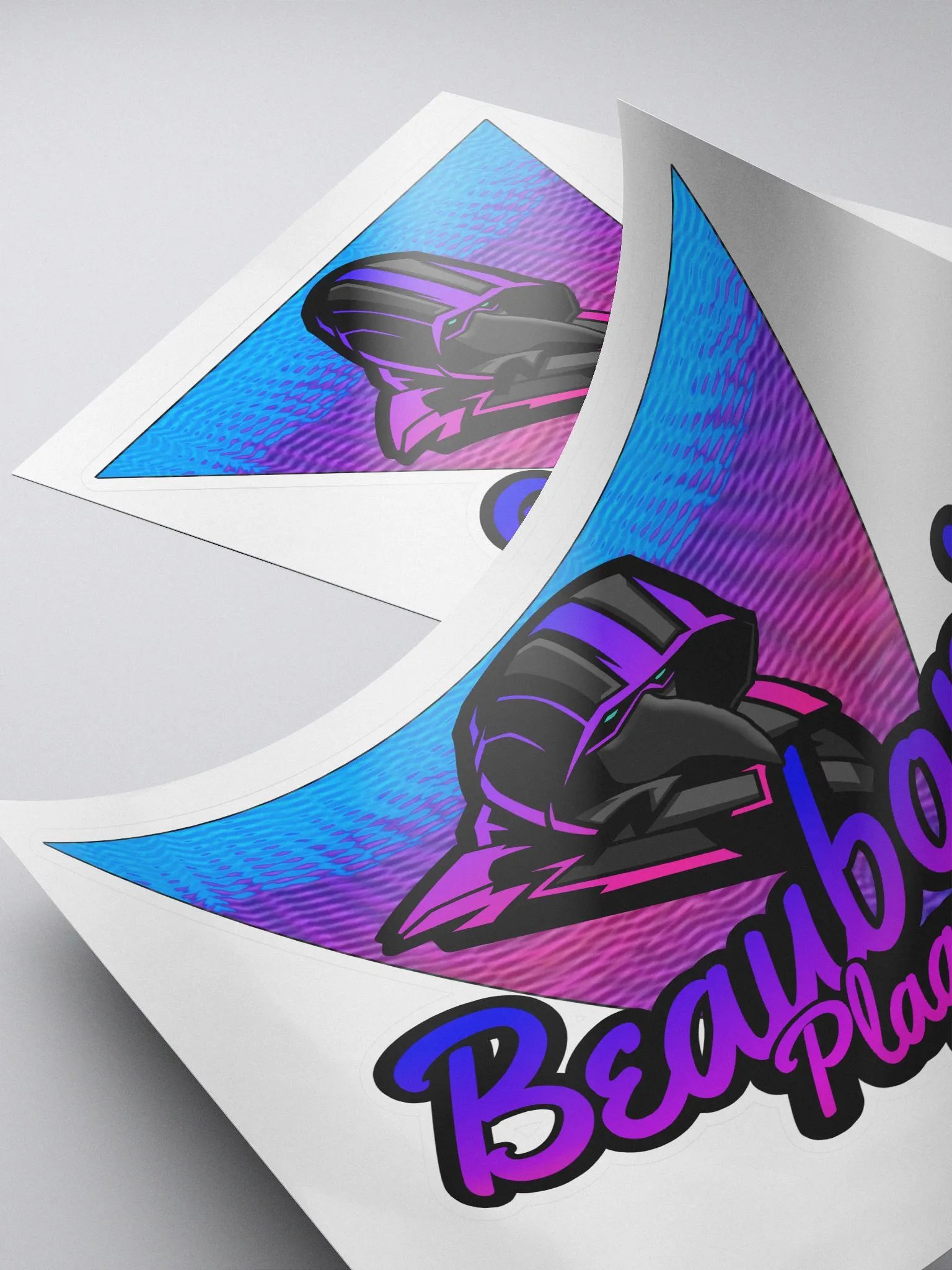 Plague Doctor Sticker Pink and Cyan product image (4)