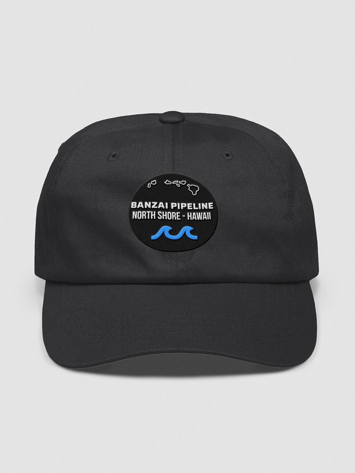 Banzai Pipeline, North Shore Hawaii - White Logo - Classic Dad Hat product image (3)