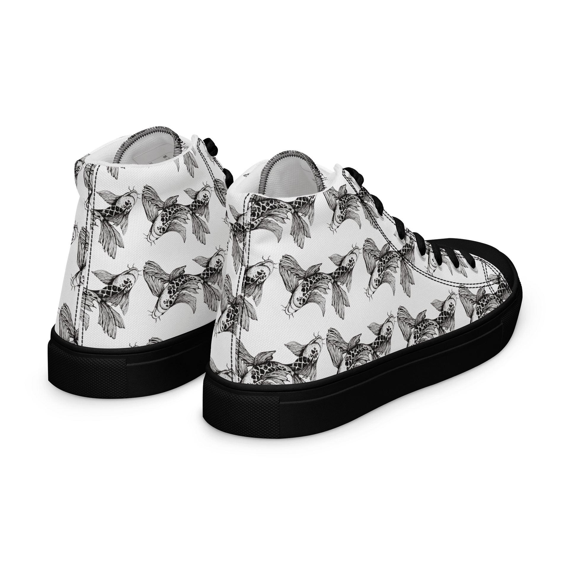 Koi Fish - Women's High Top Canvas Shoes product image (10)