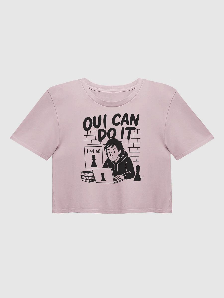 Oui Can Do It - Women's Premium Crop Top product image (4)