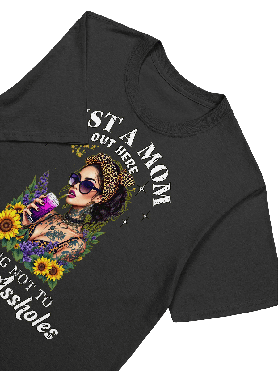 Funny Mom - "Trying Not To Raise Assholes" Graphic T-Shirt product image (16)