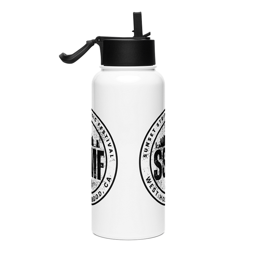 32 oz. SSMF 2014 Stainless Steel Water Bottle with Straw Lid product image (4)