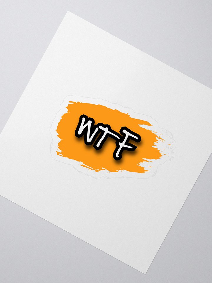 WTF Kiss Cut Stickers product image (2)