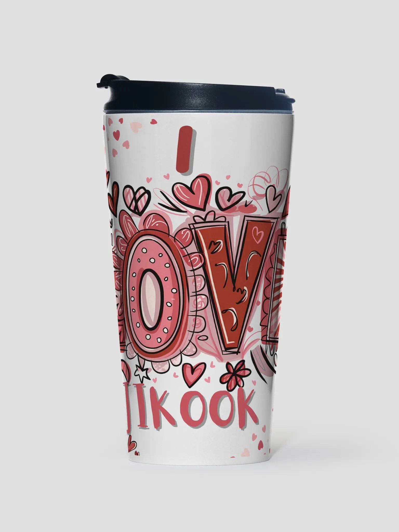 Jikook Valentine's Day Stainless Steel Travel Mug product image (1)
