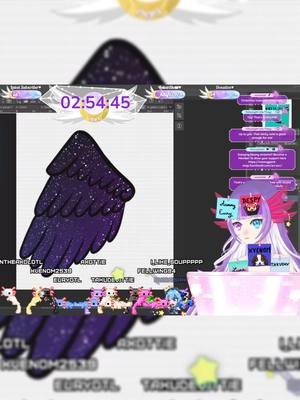 Making Fellwing sticker for my Donothon #vtuber #axolotl #vtuberclips #timelapse #digital #drawing #wings #celestial