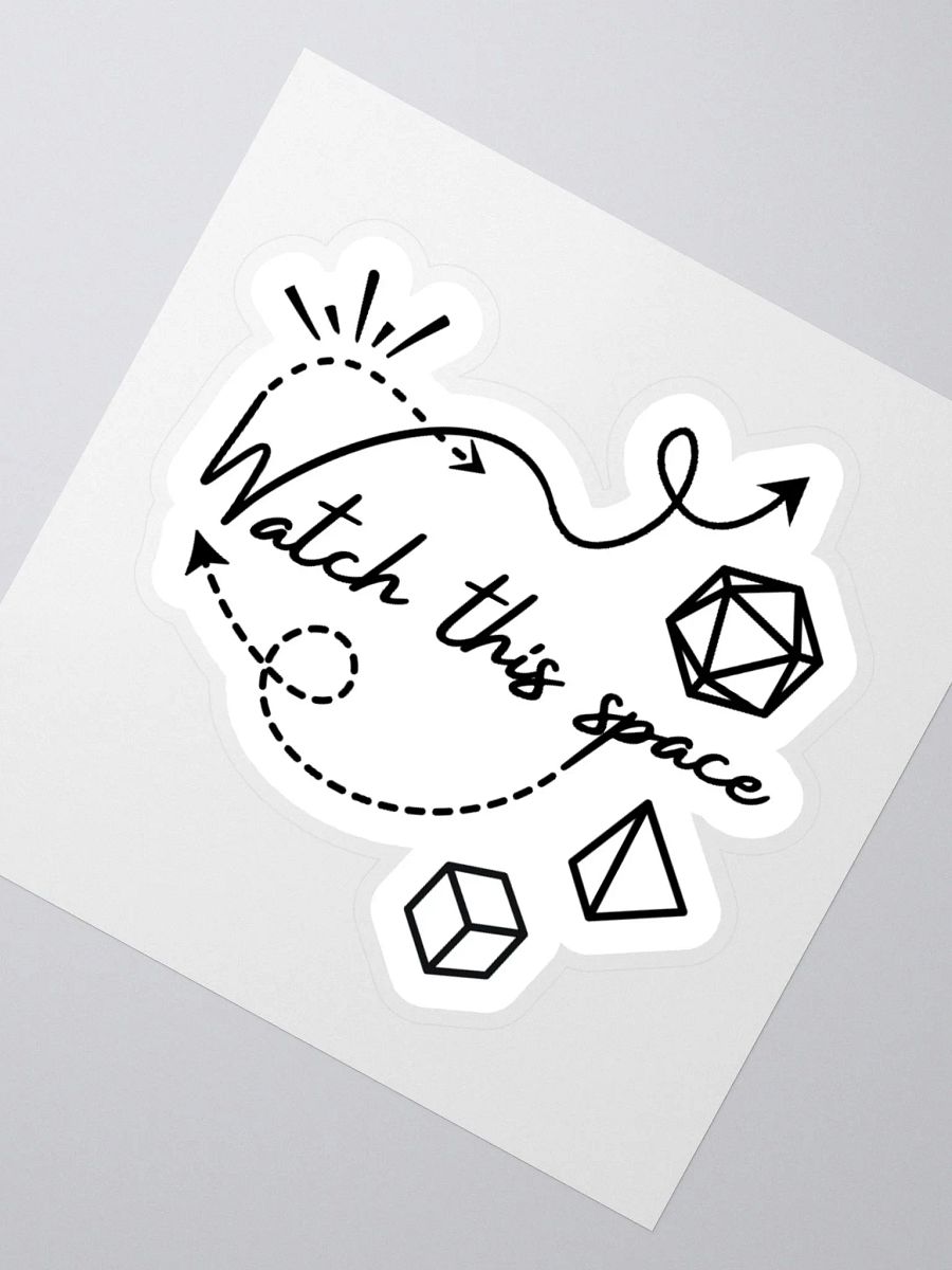 Watch This Space Kiss Cut Stickers product image (2)