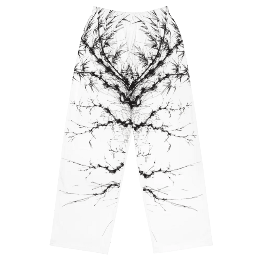 Bamboo Print Unisex Wide-Leg Pants product image (1)
