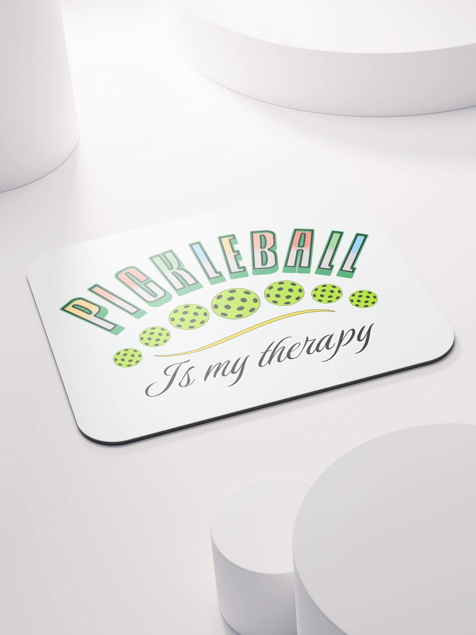 Pickleball Is My Therapy Mouse Pad product image (4)