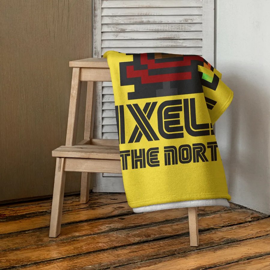 Pixels towel Yellow product image (4)