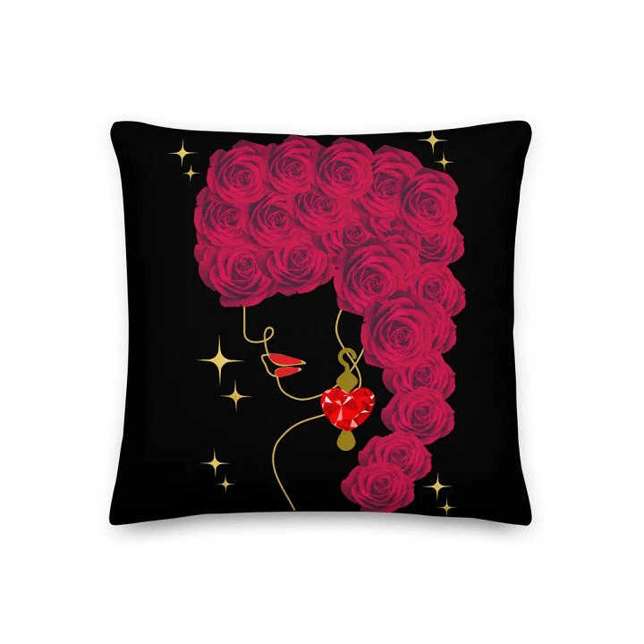 Rose Adorned Stylized Premium Pillow product image (1)