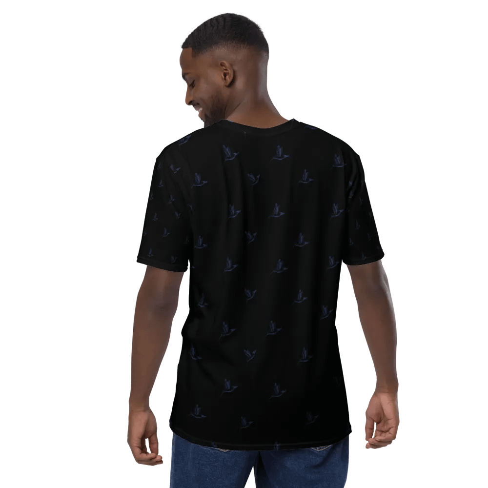 humming birds on black t shirt product image (12)
