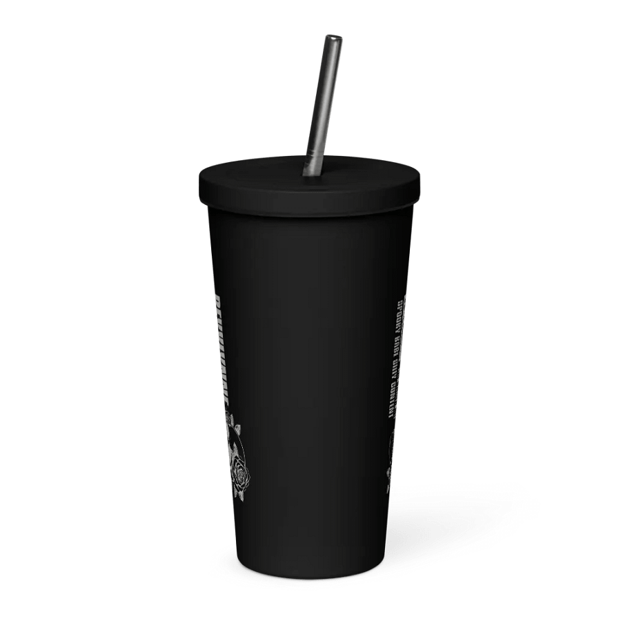 Restricted Content INSULATED TUMBLER WITH A STRAW product image (6)