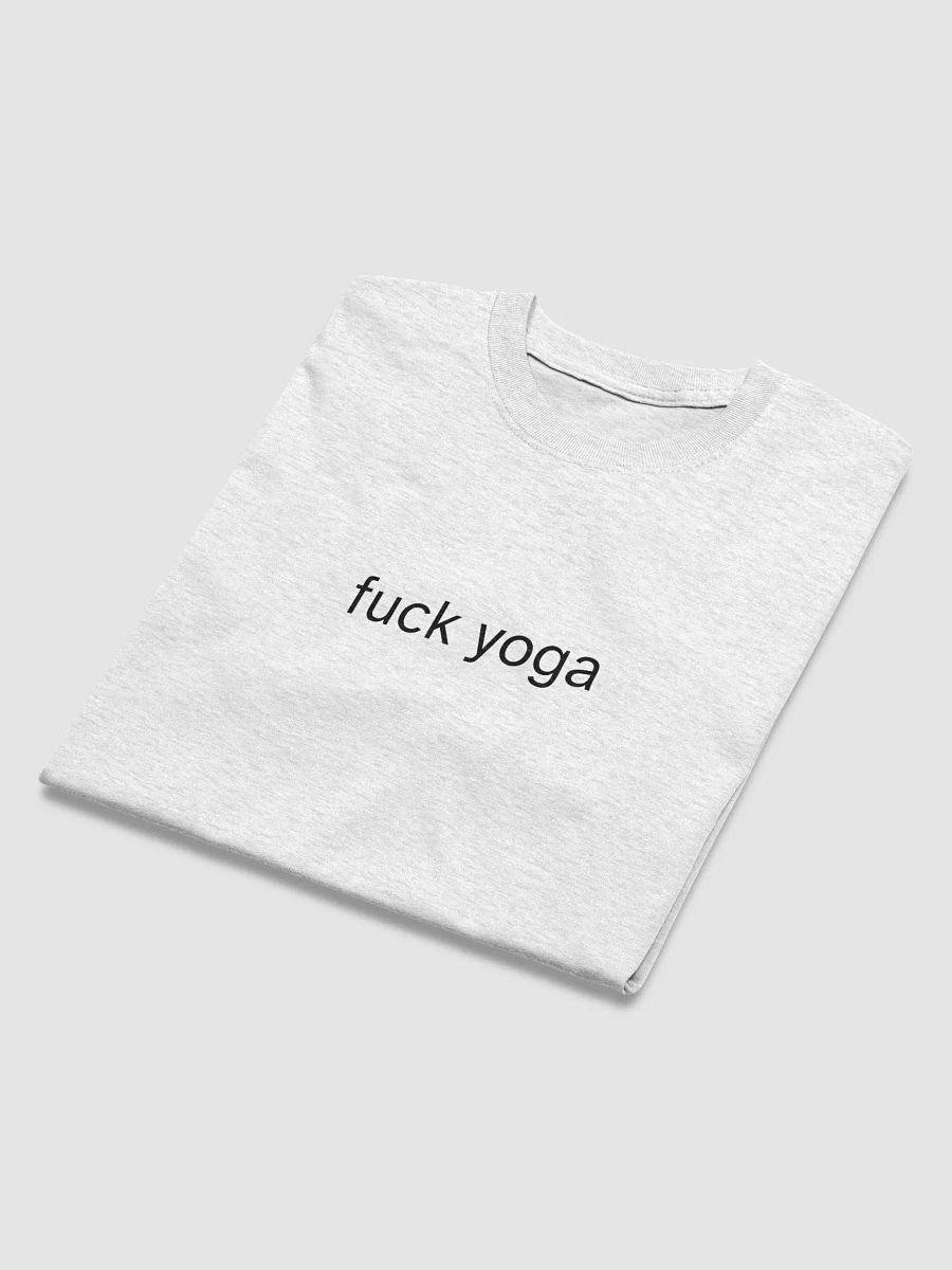 fuck yoga (black text) - Sex and The City inspired Gildan Heavyweight Tee [Unisex Sizing] product image (4)