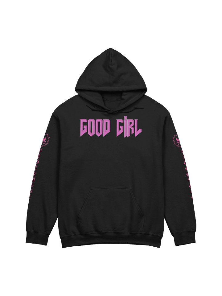 Good Girl Hoodie (Death Metal Font - Pink) product image (1)
