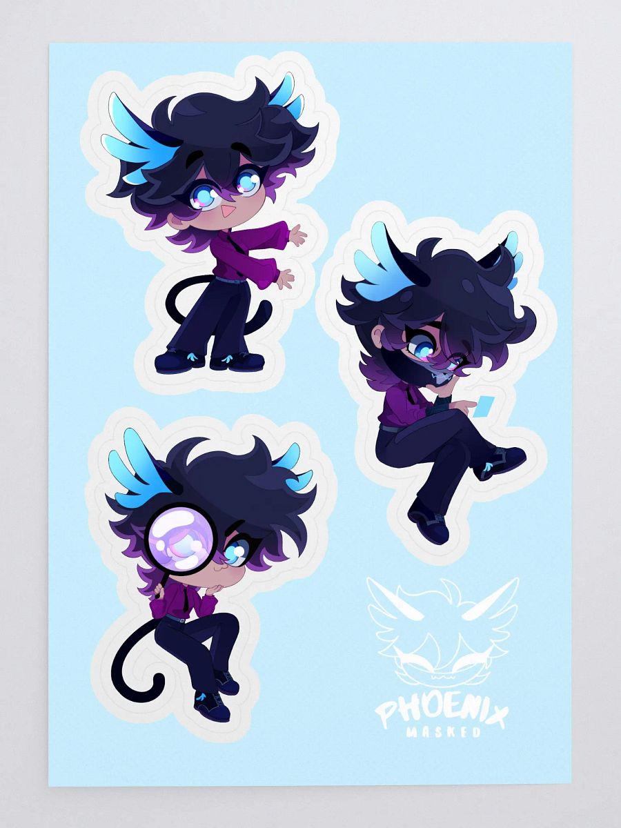 Phoenix Masked "Coat Off" Sticker Sheet product image (3)