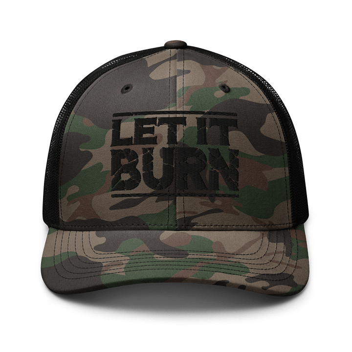 LET IT BURN – 3D Camo Trucker product image (1)