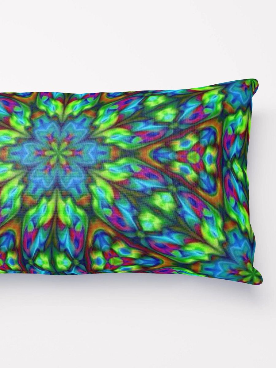 Blue Green Kaleidoscope Throw Pillow product image (4)