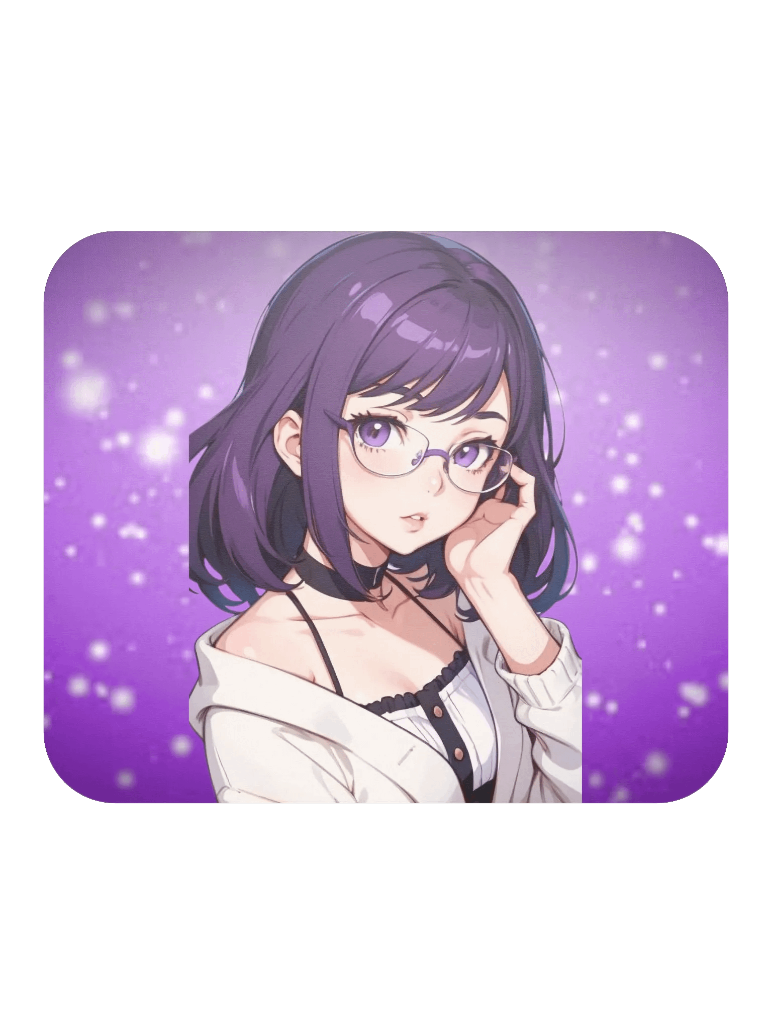 (Purple Waifu) K Classic Mouse Pad product image (2)