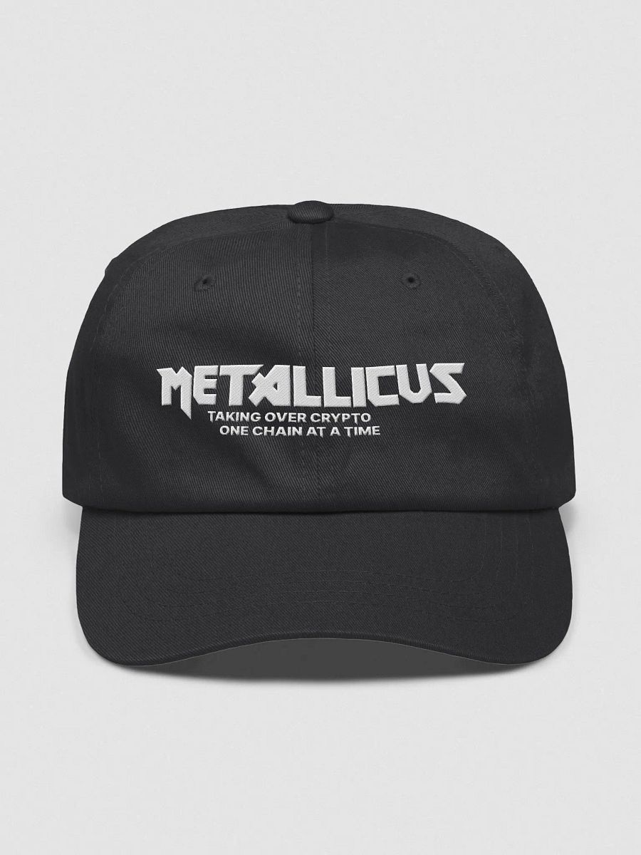 THE UNOFFICIAL METALLICUS DAD HAT [BLACK / CRANBERRY / NAVY)] product image (2)