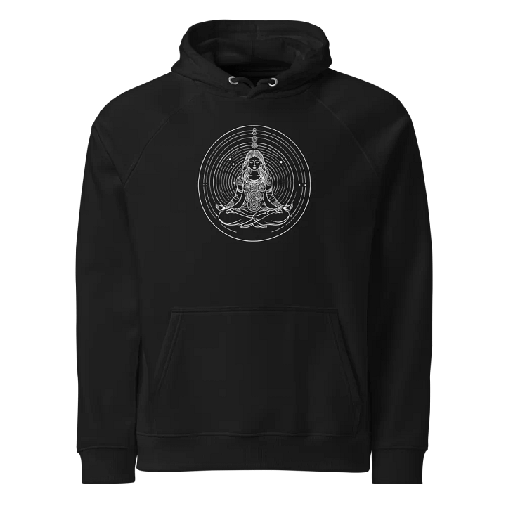 [Meditation 2 - White] - Unisex Eco Raglan Hoodie product image (1)