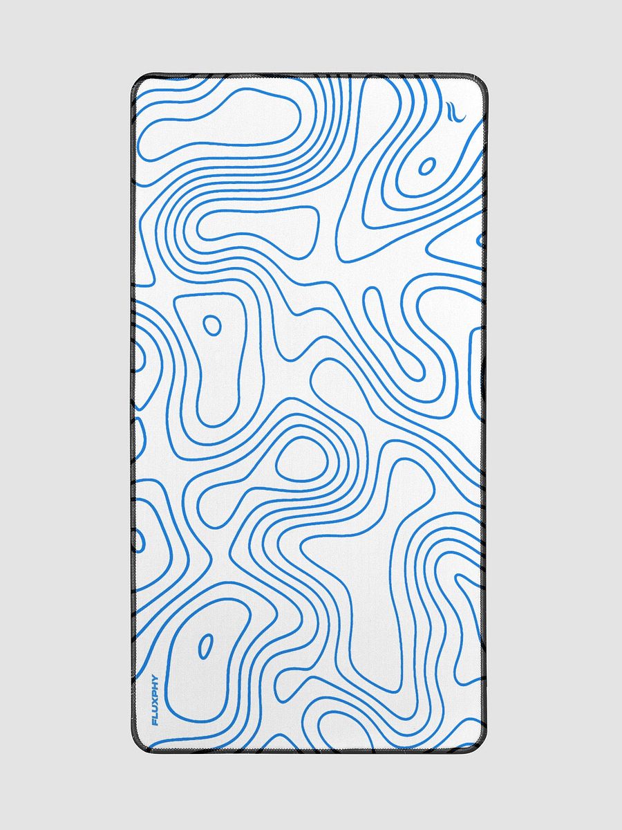 White Blue Topography Mousepad by Fluxphy product image (2)