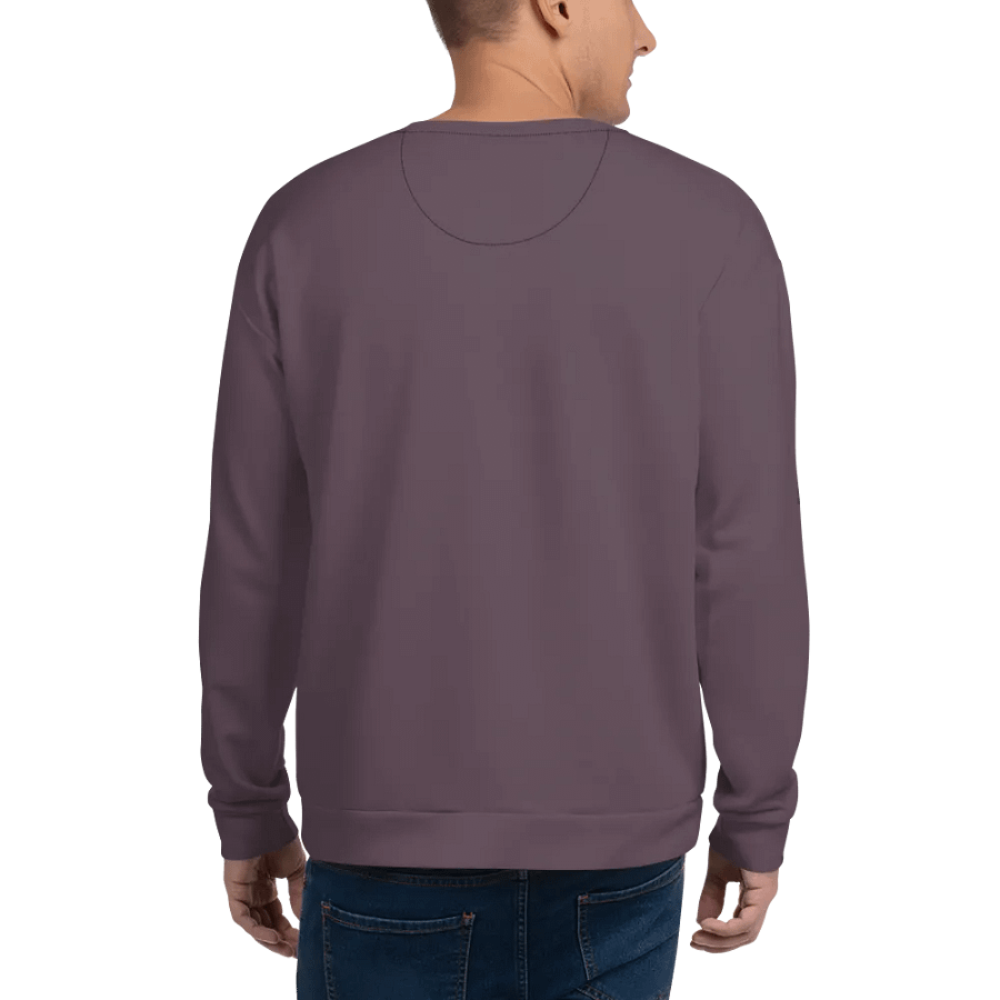 Plain Cool Purplish Brown Soft Summer Unisex Recycled Polyester Heavyweight Premium Sweatshirt by Treasure Pie product image (8)
