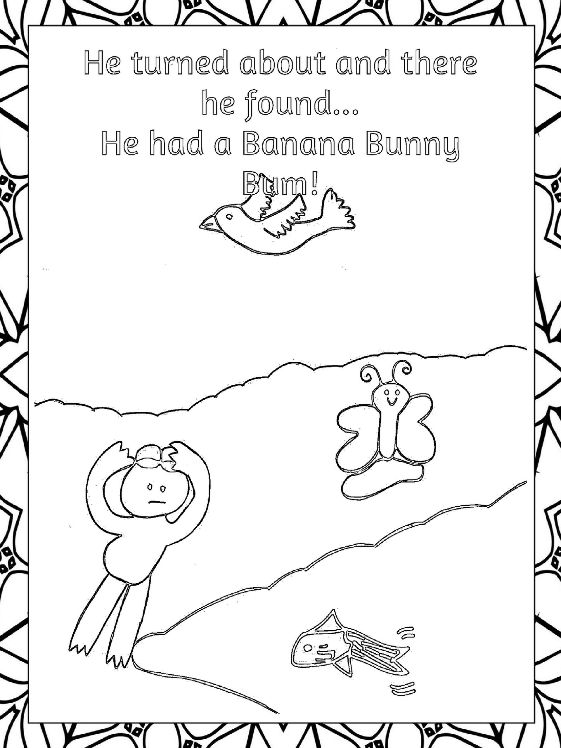 The Banana Bunny Bum Coloring Story for Kids product image (8)