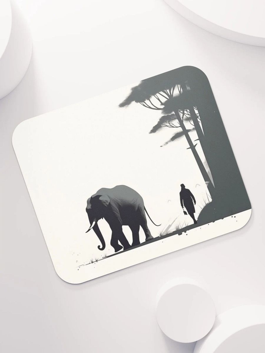 Monochrome Mousepad - Elephant & Handler product image (7)