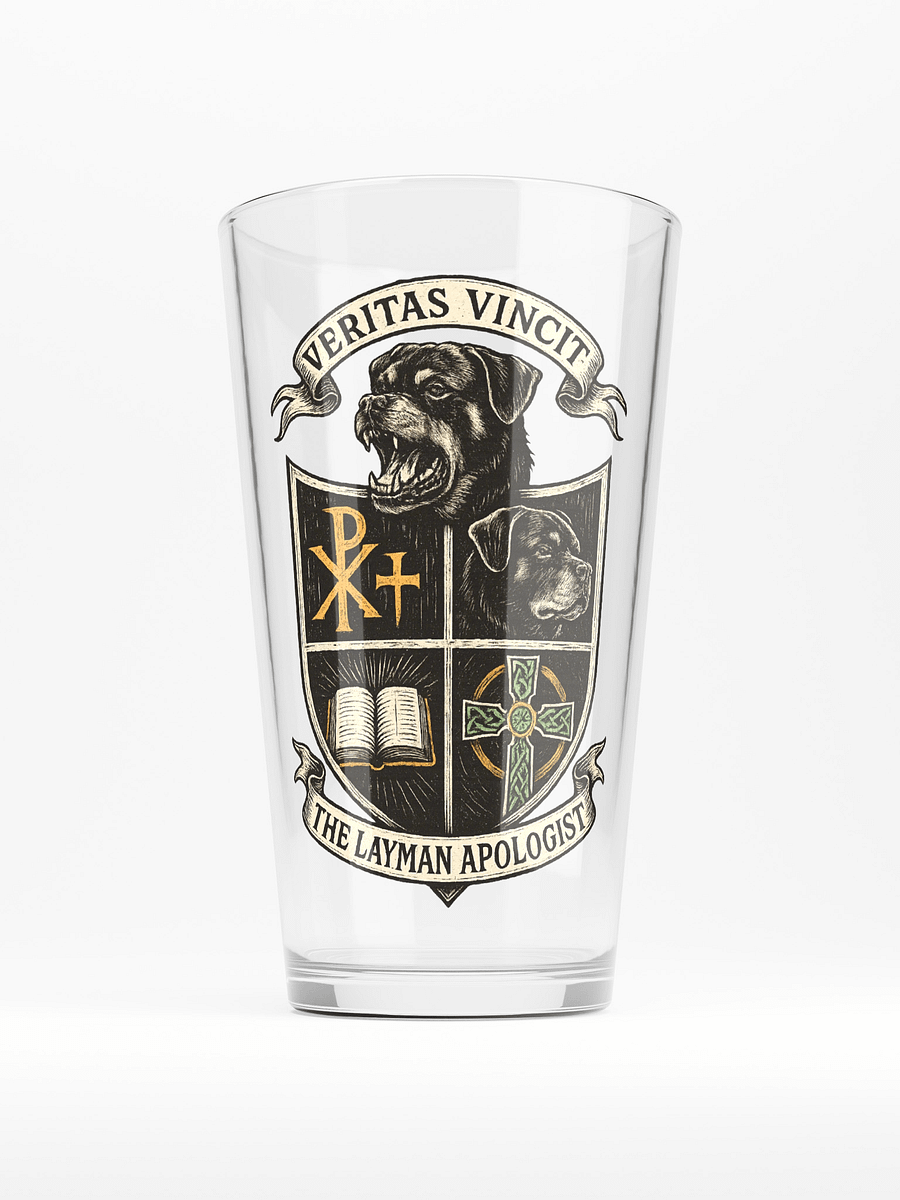 Layman Coat of Arms pint glass product image (1)